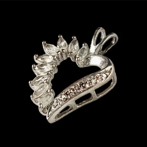 925 sterling silver pendant heart